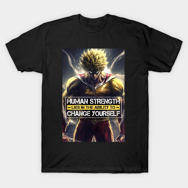 Super Hero Motivation Quotes - Anime Wallpaper T-Shirt by KAIGAME Art